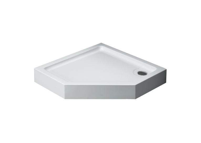 Душовий піддон п'ятикутний акриловий з сифоном Eger STEFANI, 100x100x4, 599-535-100/2