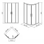 Душова кабіна Cersanit ARTECO 90x90 (S157-002)