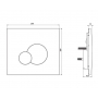 Кнопка Cersanit BASE CIRCLE для инст. системы TECH LINE BASE, біла K97-499