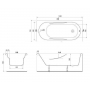 Ванна акриловая Cersanit MITO 150 x 70 прямоугольная  (TK001-018) + ножки PW01/S906-001