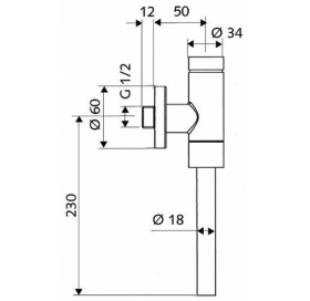 Автоматическое смывочное устройство для писсуара KOLO  SCHELLOMAT (пол.)  , 96017000  хром