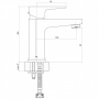 Змішувач Vigo для раковини з гідрозатвором клік-клак хром S951-146