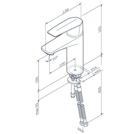 Смеситель для раковины AM.PM Gem F90E02100