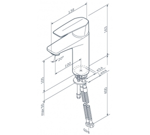 Смеситель для раковины AM.PM Gem F90E02100