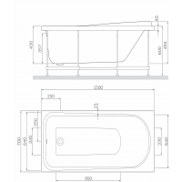 Каркас для ванны AM.PM Like 150х70 W80A-150-070W-R