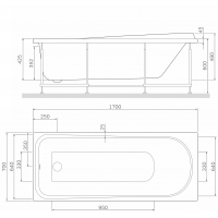 Панель для ванны фронтальная AM.PM Like 170х70 W80A-170-070W-P