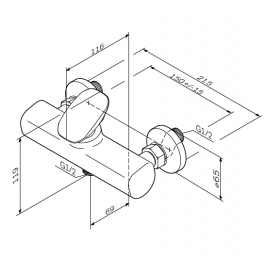 Змішувач для душу AM.PM Spirit V2.0 F70A20000