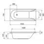 Каркас для ванны AM.PM Spirit 150x70 W72A-150-070W-R2