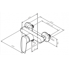 Смеситель для душа AM.PM Tender F45A20000