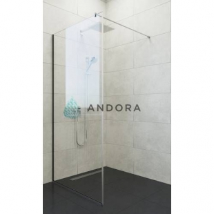 Стенка для душа Andora Summer WALK-IN 900*2000 мм, прозрачная, безопасное стекло ANWC90200