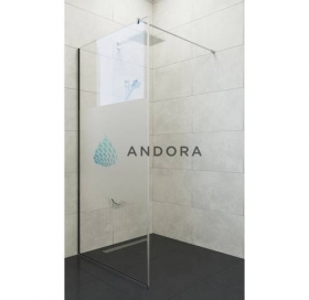 Стінка для душу Andora Summer WALK-IN 900*2000 мм, декор, безпечне скло ANWMZ90200