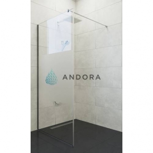 Стенка для душа Andora Summer WALK-IN 900*2000 мм, декор, безопасное стекло ANWMZ90200