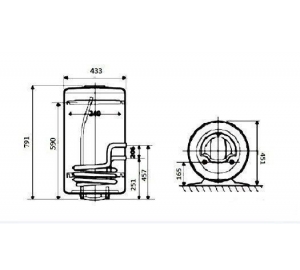 Водонагреватель Atlantic Combi Opro CWH 080 D400-2-B
