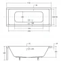 Панель для ванны BESCO QUADRO 175x80 комплект (передняя+ боковая), QUADRO/175/80