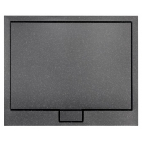 Поддон акриловый квадратный BESCO AXIM 90х90 stone effect серый + сифон, NAVARA35879