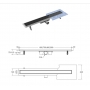 Линейный душевой трап BESCO Virgo Black 70