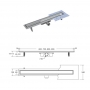 Линейный душевой трап BESCO Virgo Duo 80