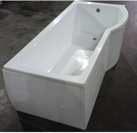 Комплект: Ванна акриловая + Палень для ванны BESCO Inspiro 160х70 правостороння ..