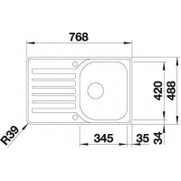 Кухонна мийка Blanco LANTOS 45 S-IF Compact 519059