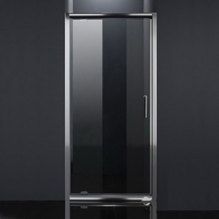 Душевая дверь EGER 80 (599-150-80), хром профиль, стекло,распашные