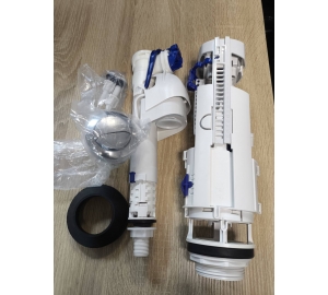 Комплект: Двойной сливной клапан Geberit 260 ATS776 + Туалетный клапан для слива 1/2 дюйма Geberit Impuls 360 нижний подвод 812.208.00.0 (ATS776+812.208.00.0)