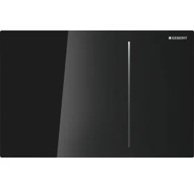 Кнопка смыва Geberit SIGMA 70, двойной смыв, стекло, черное