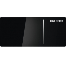 Дистанционная кнопка смыва Geberit Type 70, для Sigma бачков 12 см, двойной смыв, стекло чёрное