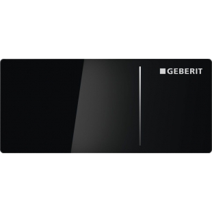 Дистанционная кнопка смыва Geberit Type 70, для Sigma бачков 12 см, двойной смыв, стекло чёрное