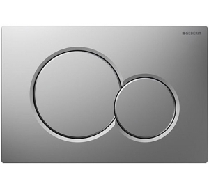 Кнопка змиву Geberit SIGMA 01, пластик хром матовий