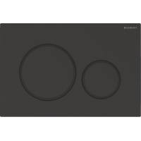 Кнопка смыва Geberit Sigma20 черная матовая с двойным смывом 115.882.16.1