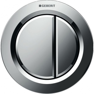 Дистанционная кнопка смыва Geberit Type 01, Двойной Смыв, Хром Глянцевый