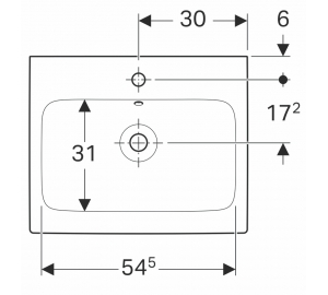 Раковина Geberit iCon 60 124 060 000