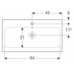 Раковина Geberit iCon 90 124090000