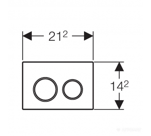Кнопка смыва Geberit Omega 20 пластик, 115.085.KJ.1