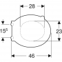 Кришка для унітазу Geberit Selnova Comfort 501.559.01.1, для людей з обмеженими фізичними можливостями