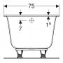  Ванна акрилова Geberit Soana 170х75 554.014.01.1