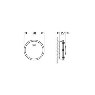 Сливной и переливной гарнитур Grohe TALENTO, 19025000