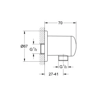 Подключение для душевого шланга GROHE RELEXA, 28671000