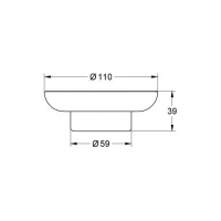 Скляна мильниця GROHE ESSENTIALS, 40368001