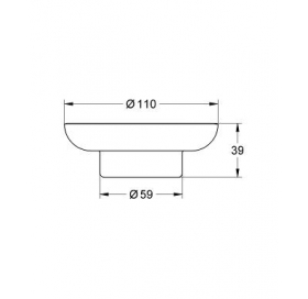 Скляна мильниця GROHE ESSENTIALS, 40368001
