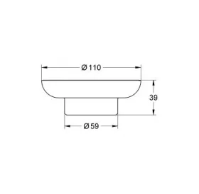 Скляна мильниця GROHE ESSENTIALS, 40368001