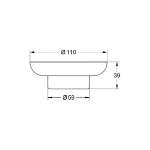 Скляна мильниця GROHE ESSENTIALS, 40368001