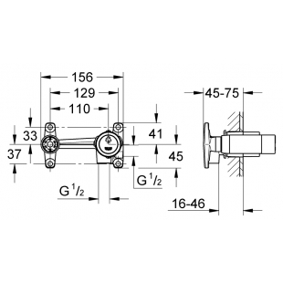 Скрытая часть смесителя Grohe 32635000