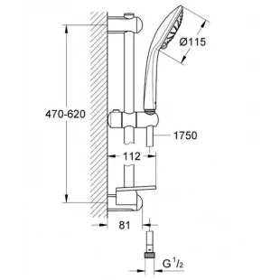Душевой гарнитур GROHE Euphoria 110 Duo 27230001