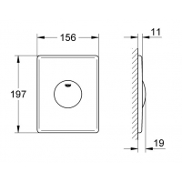 Кнопка смыва Grohe SKATE 37547SH0