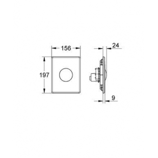Кнопка змиву Grohe SKATE 38573000