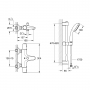 Смеситель термостатический для ванны Grohe QuickFix Start Black UA303907T1