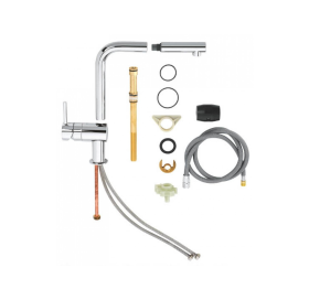 Смесители с выдвижным изливом Grohe Vento 30436DC0 Суперсталь 