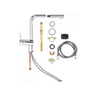 Змішувач для кухні з висувним виливом Grohe Vento 30436000