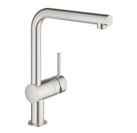 Смесители с выдвижным изливом Grohe Vento 30436DC0 Суперсталь 